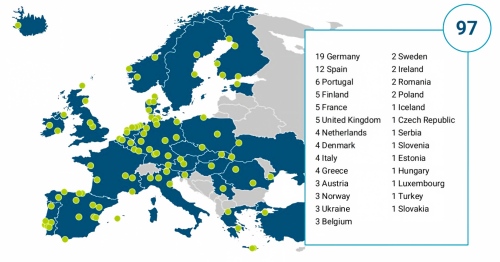 Figure | Geographic Distribution of Hydrogen Valleys in Europe